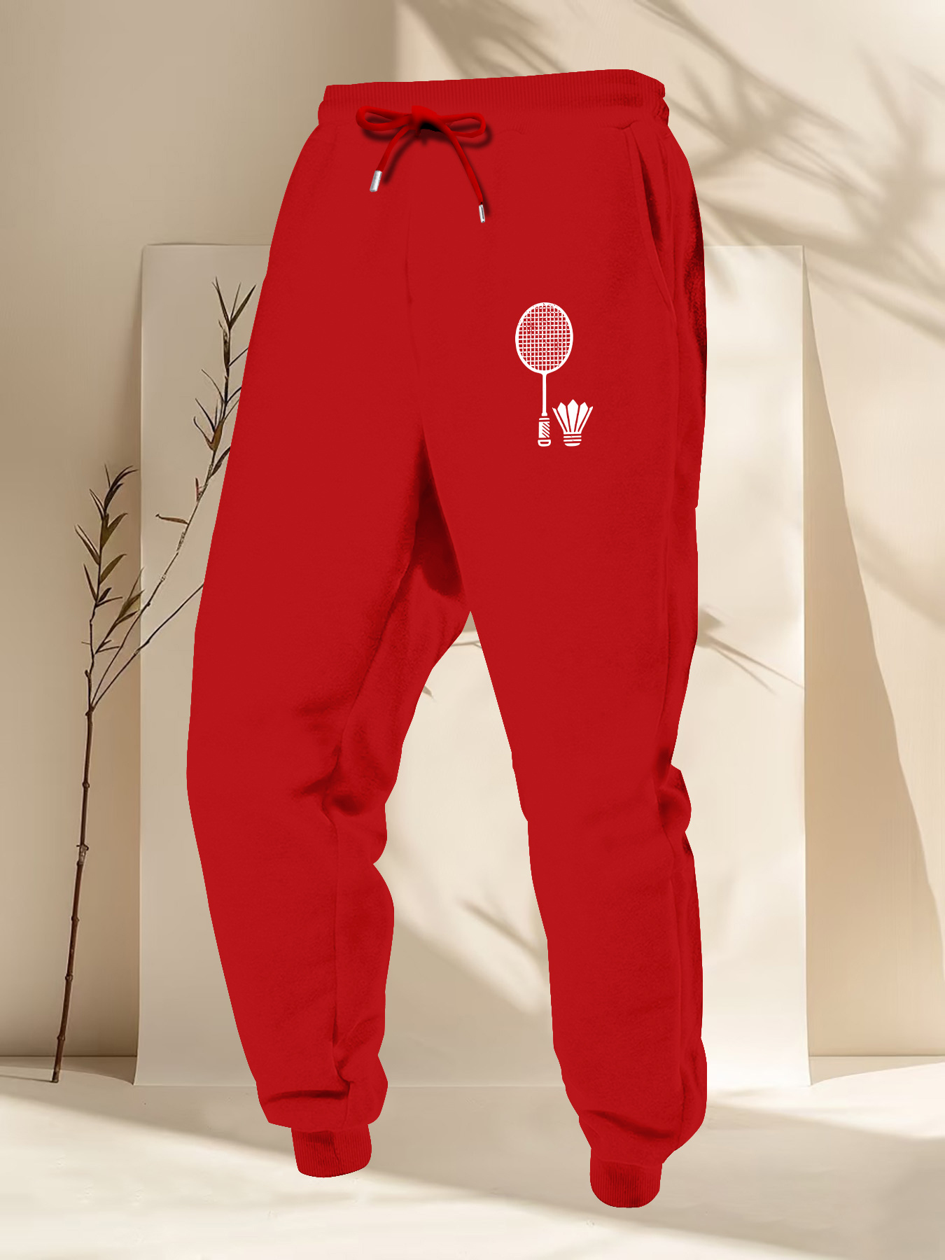 Sports Equipment Icon - Fitness-badmintonuitrusting Eenvoudig omtrek-icoonmotief Kleine print Ontspannen