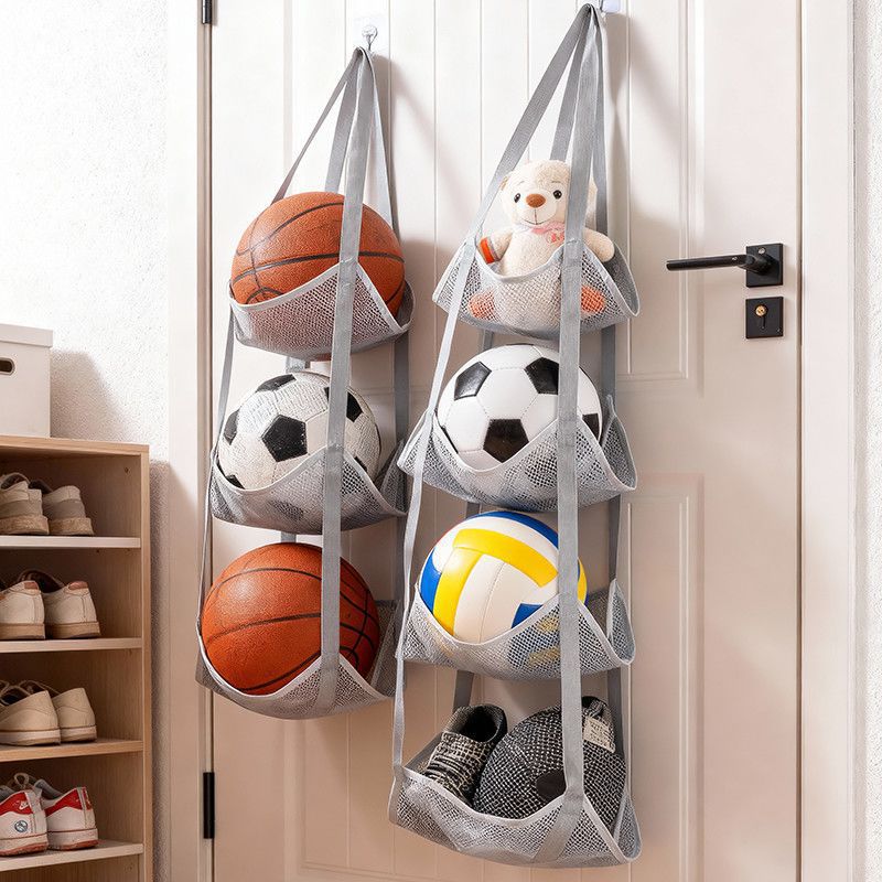 Sports Equipment Basketball - Wandgemonteerde balopslag Hangende tas Mesh zakken