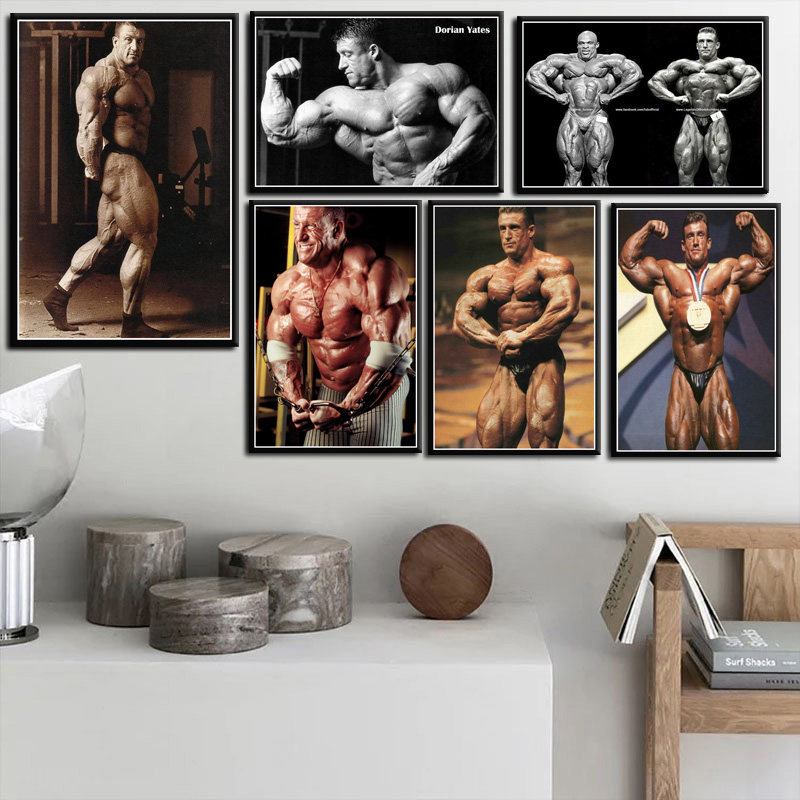 Sports Equipment Poster - Grote Dorian Yates Man Muscle Gym