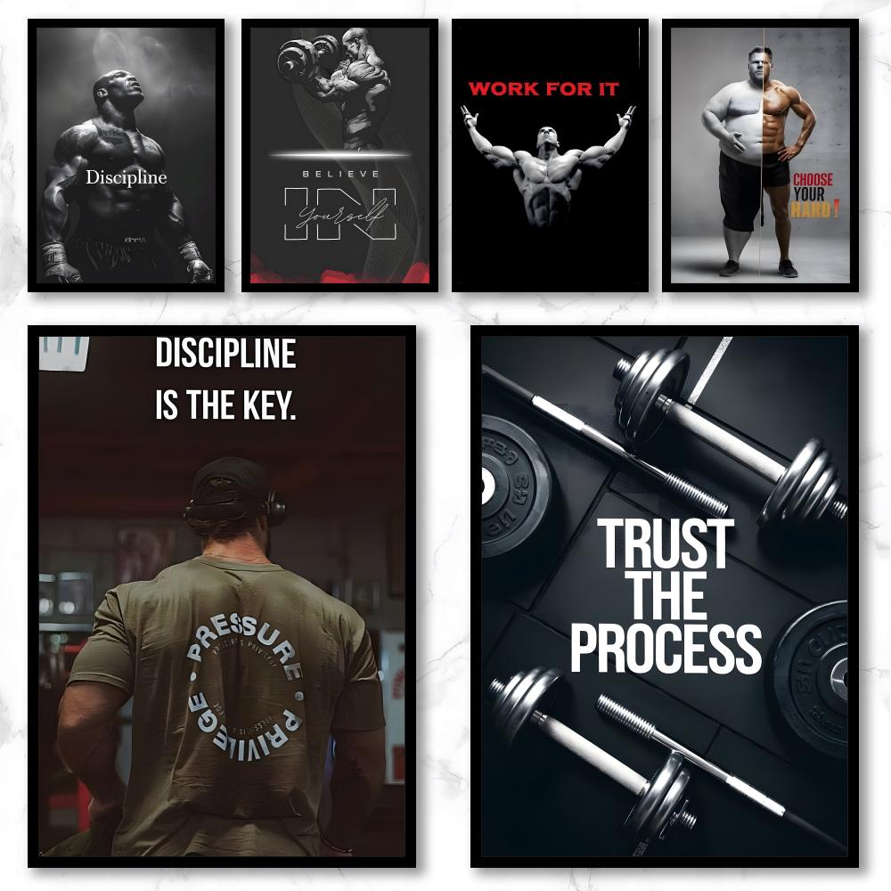 Sports Equipment Poster - Art F-fitness motivatieposter Hedendaagse graffiti-kunstposters, chique