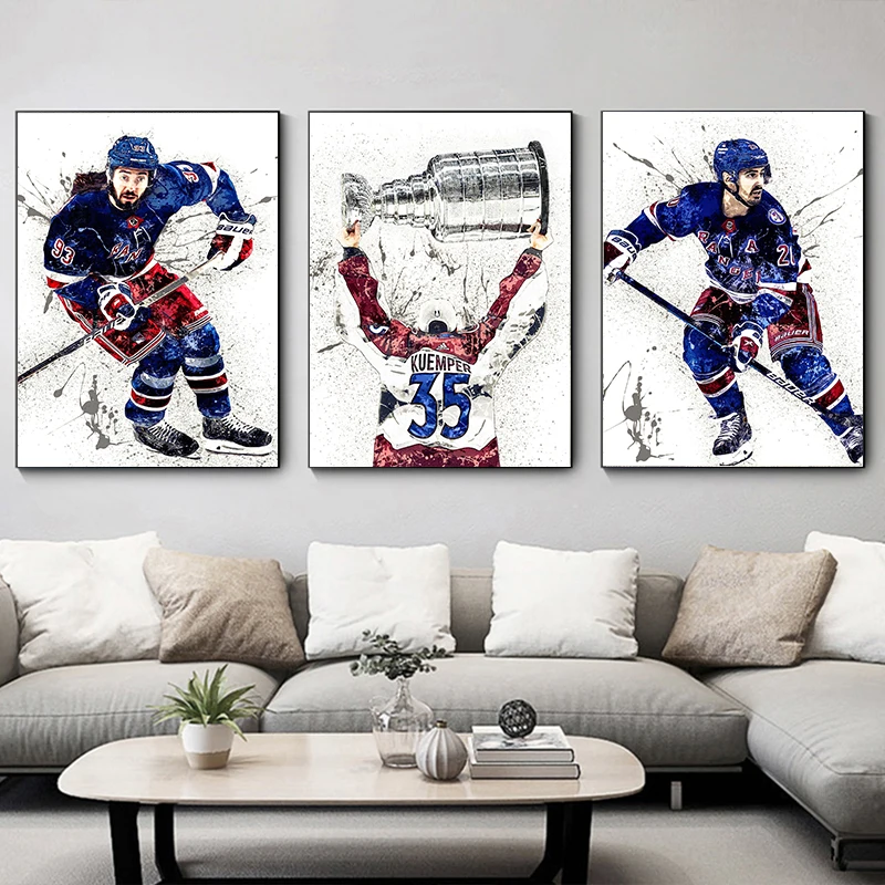 Abstract Ice Hockey Portrait S - Sports Equipment Poster recensie en prijs