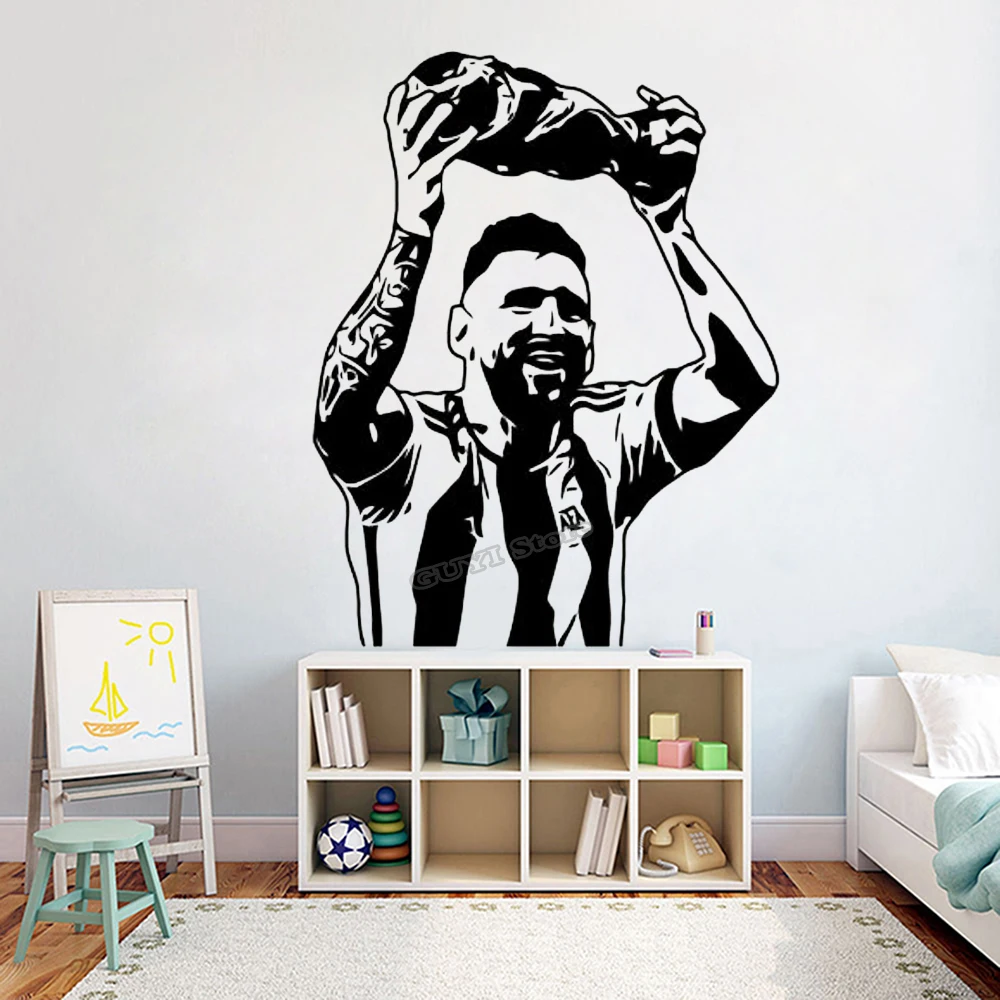 Messi muursticker vinyl sticke - Sports Equipment Poster recensie en prijs