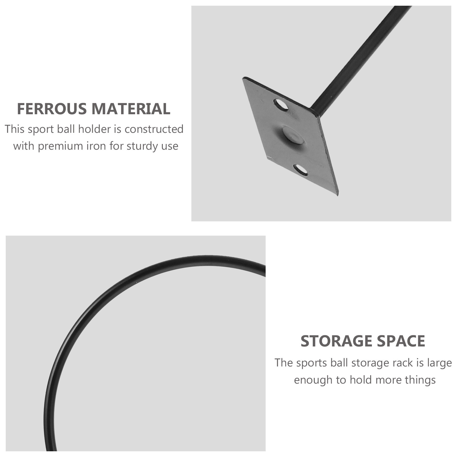5 stuks, stevige metalen wandh - Sports Equipment Basketball recensie en prijs