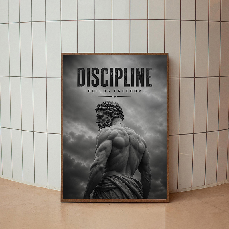 Moderne fitness motiverende po - Sports Equipment Poster recensie en prijs