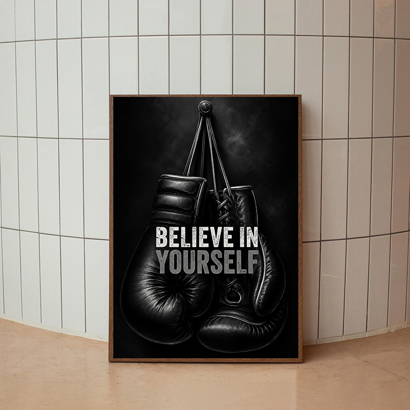 Moderne fitness motiverende po - Sports Equipment Poster recensie en prijs